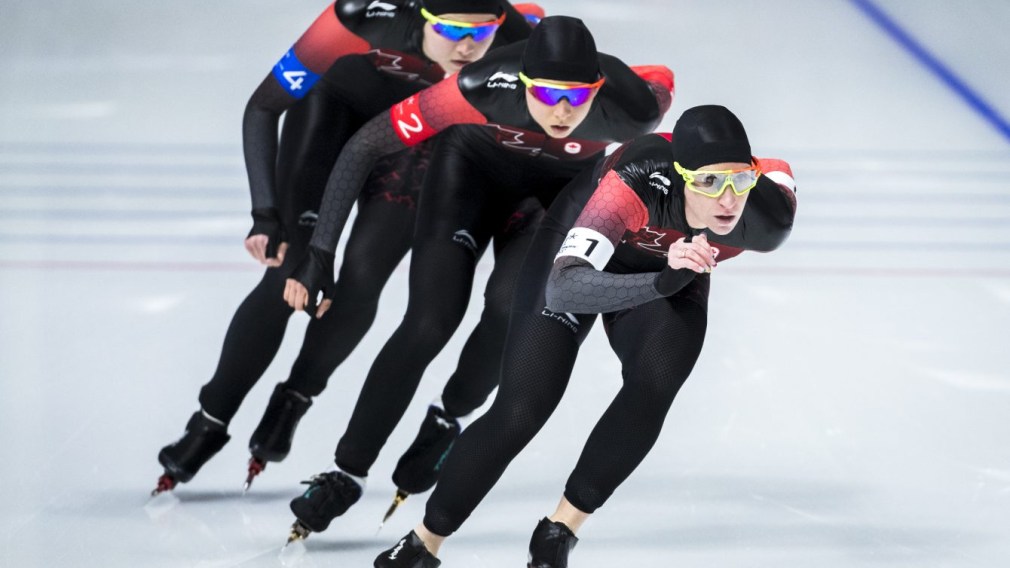 Team Canada Ivanie Blondin Keri Morrison Isabelle Weidemann PyeongChang 2018