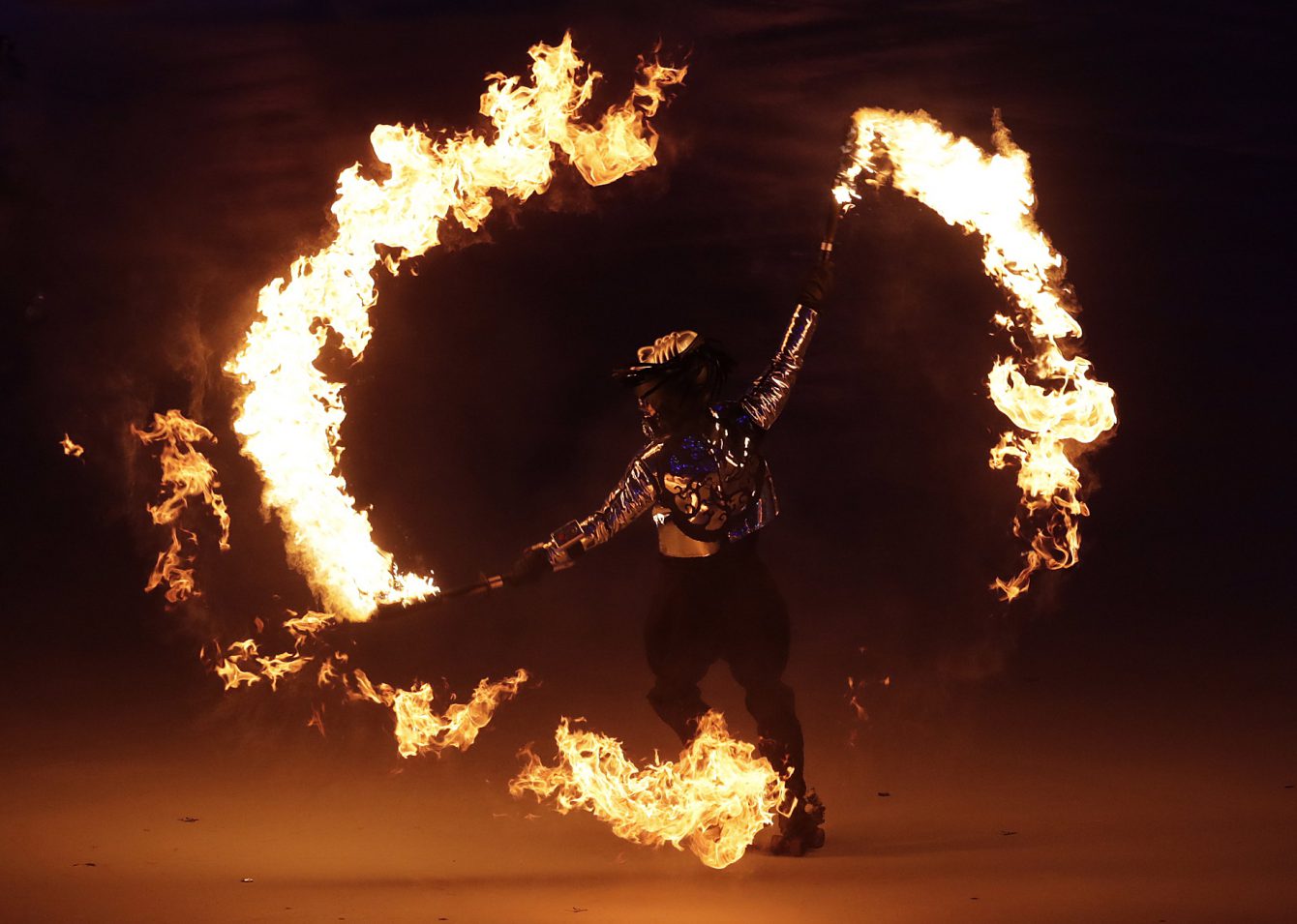 Performers take part in the Opening Ceremony of the Pyeonchang Winter Olympics in Pyeongchang, South Korea on February 9, 2018. Photo by Jason Ransom/COC