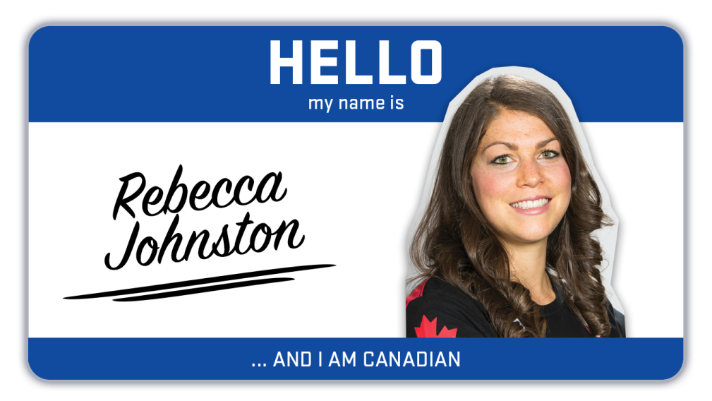 Hi, my name is Rebecca Johnston and I play hockey