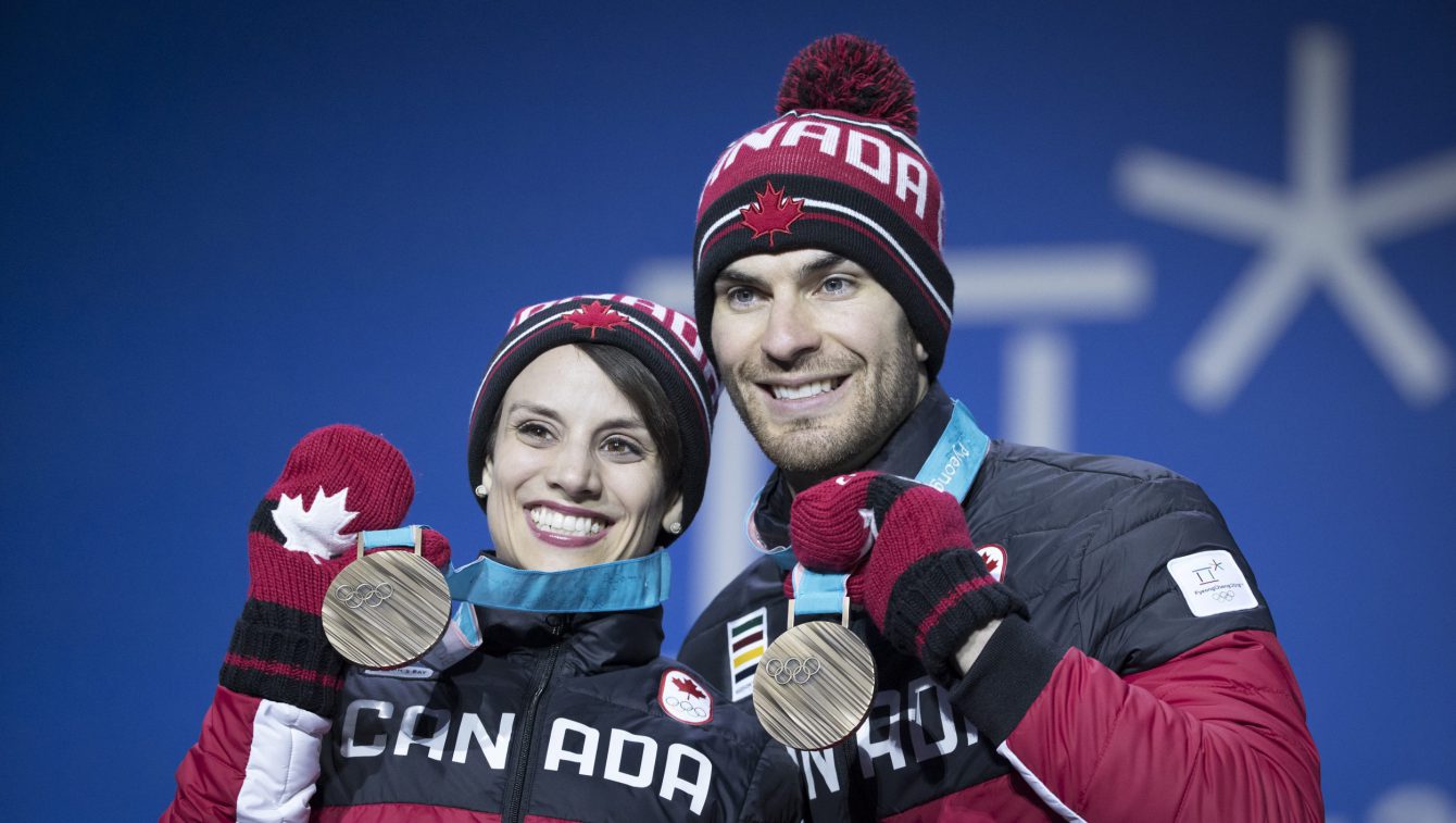 Team Canada Duhamel Radford PyeongChang 2018 medal ceremony