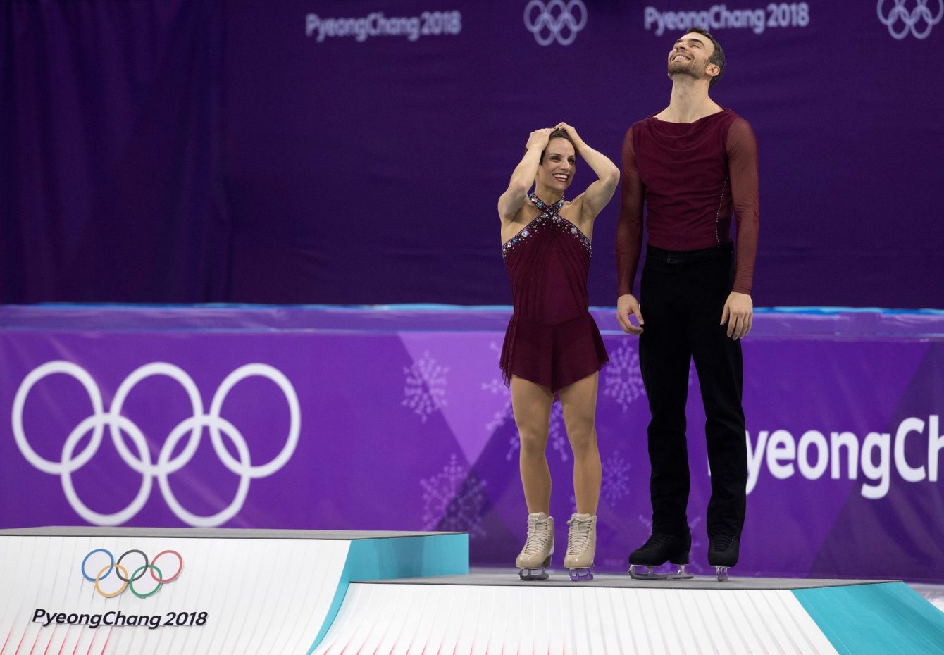 Team Canada Duhamel Radford PyeongChang 2018 pairs free podium