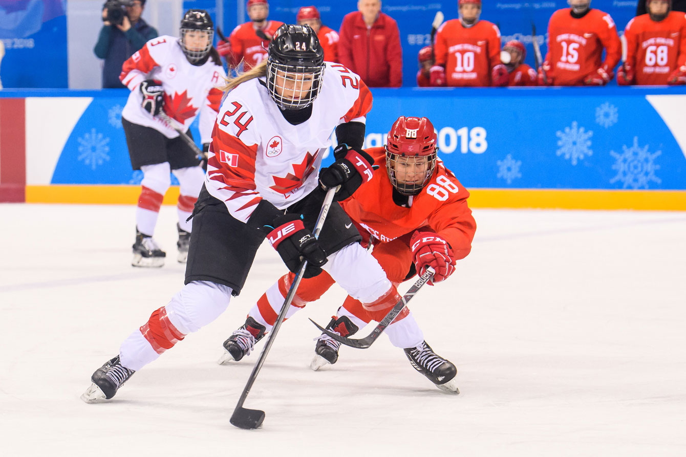 Team Canada Olympic Athletes from Russia Women's Ice Hockey PyeongChang 2018