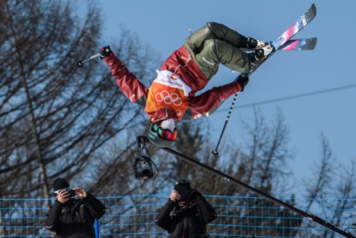Team Canada Cassie Sharpe PyeongChang 2018 PYEONGCHANG, SOUTH KOREA - FEBRUARY 20: Cassie Sharpe competes during the Freestyle Skiing - Women's Ski Halfpipe final at the Phoenix Snow Park on February 20, 2018 in Pyeongchang-gun, South Korea.(Photo by Vincent Ethier/COC)