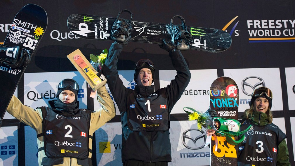 Parrot wins World Cup big air in Quebec with three Canadians on the podium