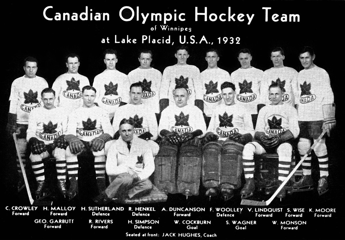 Team photo of Canadian hockey players