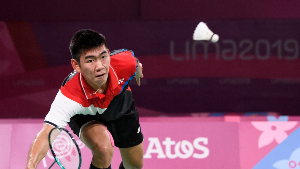 Jason Ho-Shue of Canada competes against Ygor Coelho of Brasil at the Lima 2019 Pan American Games