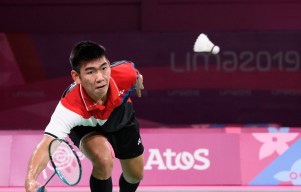 Jason Ho-Shue of Canada competes against Ygor Coelho of Brasil at the Lima 2019 Pan American Games