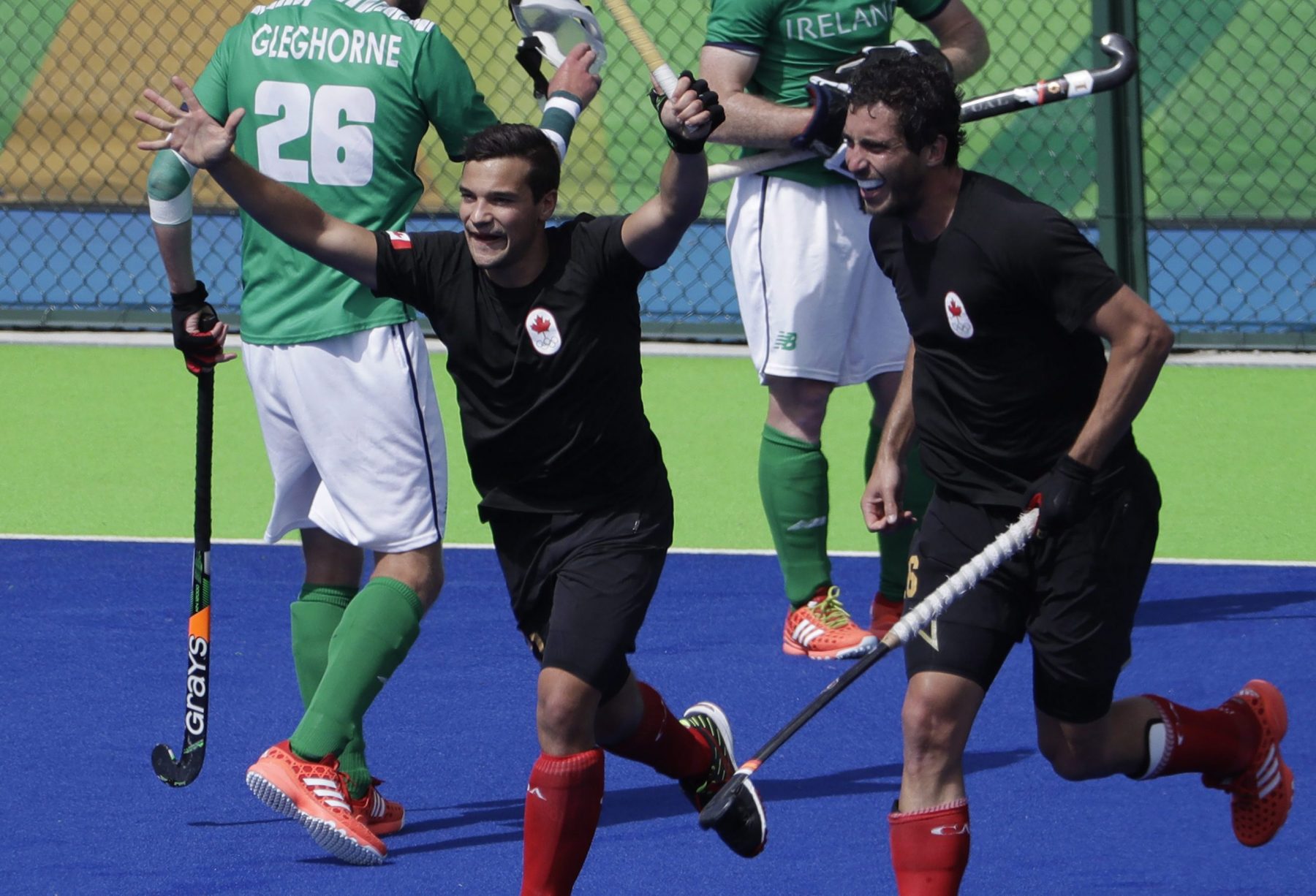 Team Canada plays in the men's field hockey tournament at Rio 2016 