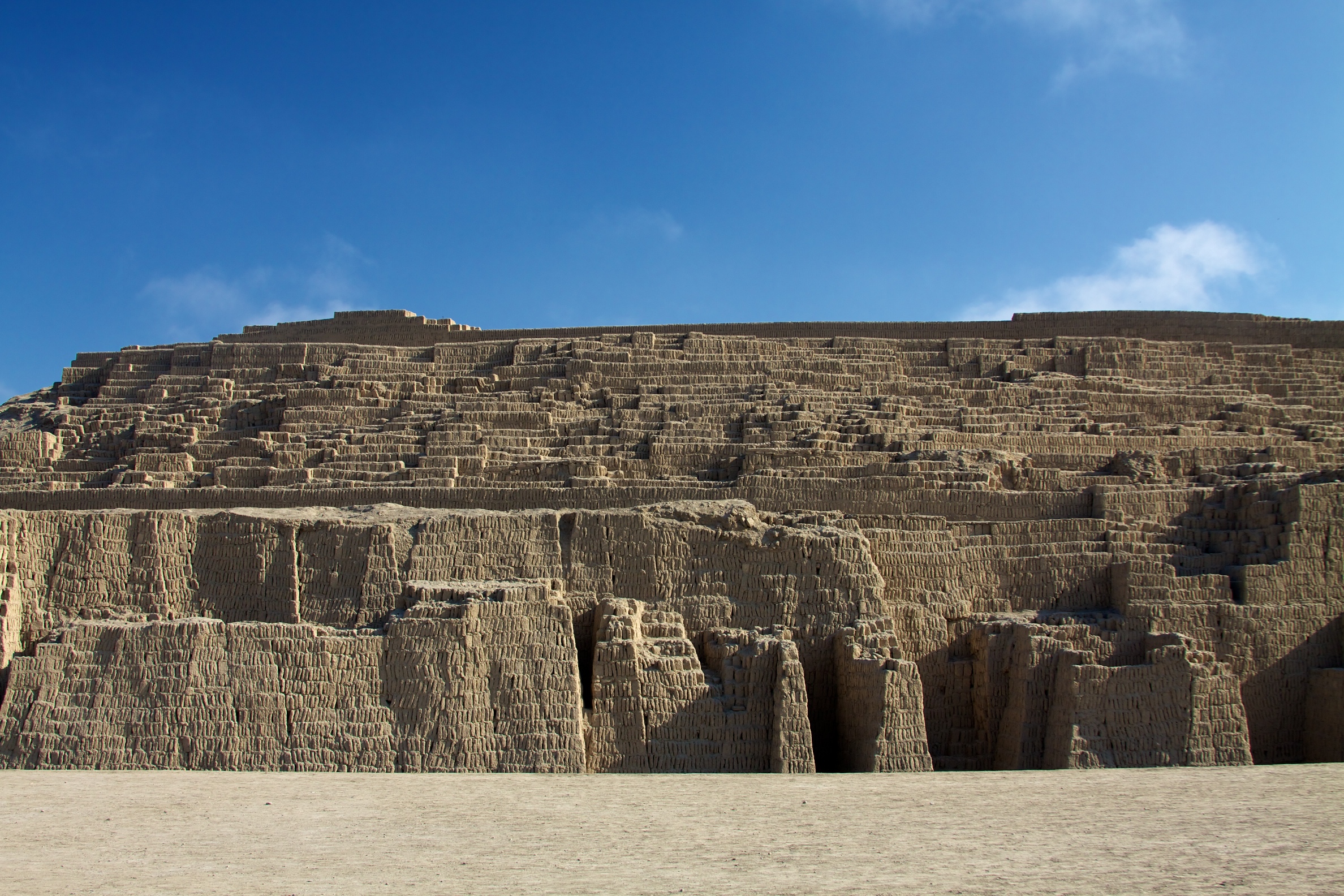 Stone ruins with a blue sky