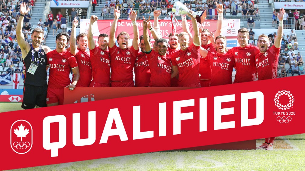Team Canada Men's Rugby Sevens. Edited graphic to be used for their Tokyo 2020 Qualification.