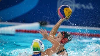 Two water polo players