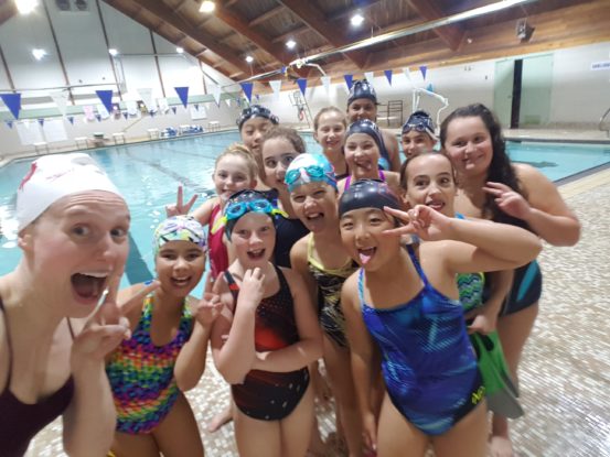 Martha McCabe with young Head to Head participants