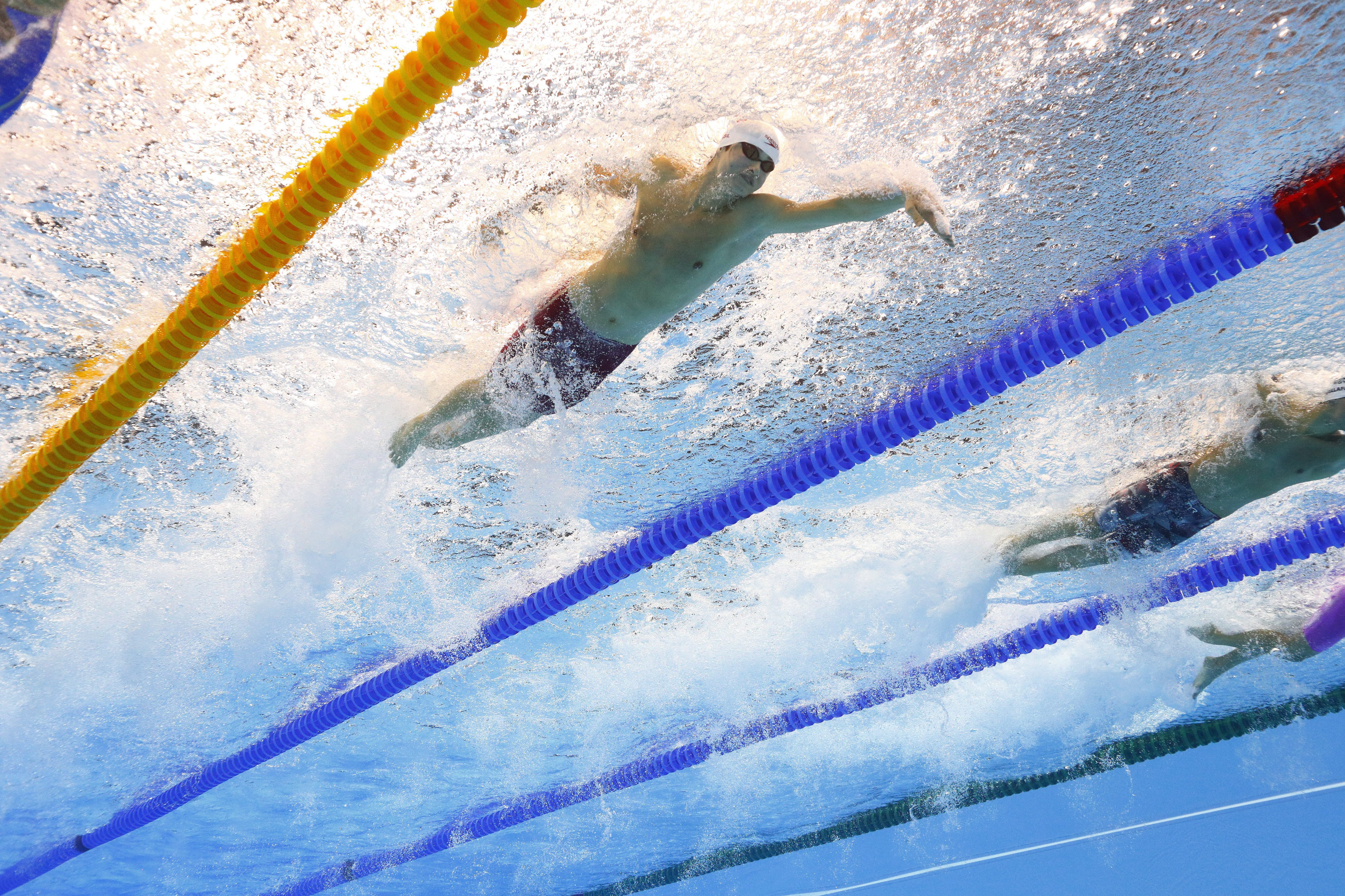Underwater shot of Yuri Kisil