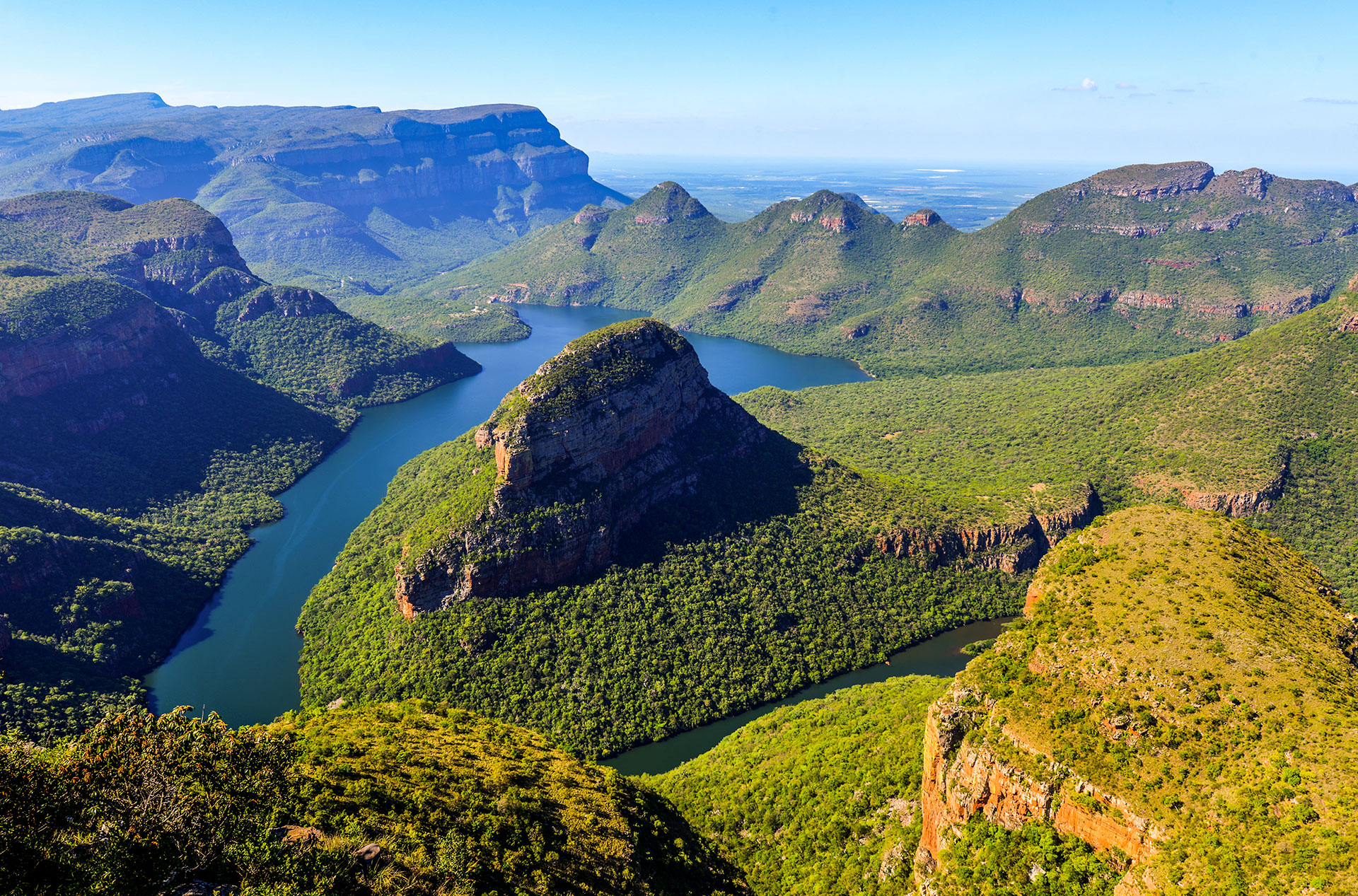 Aerial view of Blyde River