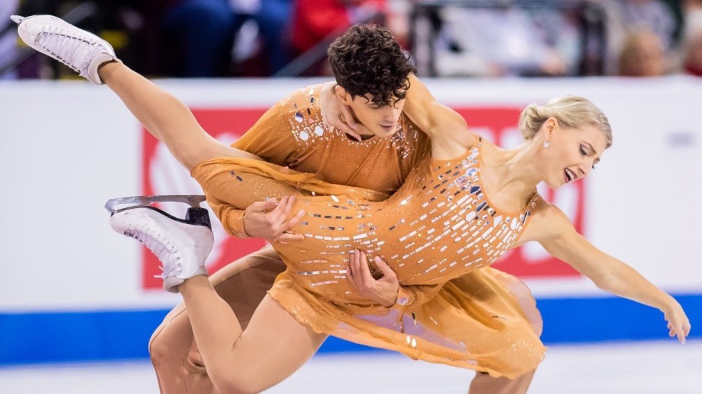 Piper Gilles and Paul Poirier skate the free dance during the 2019 ISU Grand Prix of Figure Skating. Canadian skaters bring home one medal in ice dance on Saturday at Skate Canada International, in Kelowna, B.C. (October 26, 2019)