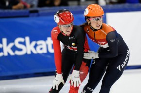 Kim Boutin continued her gold medal streak in the 500m after winning her fourth gold medal in the event this season at the Shanghai World Cup on Saturday December 7th, 2019.