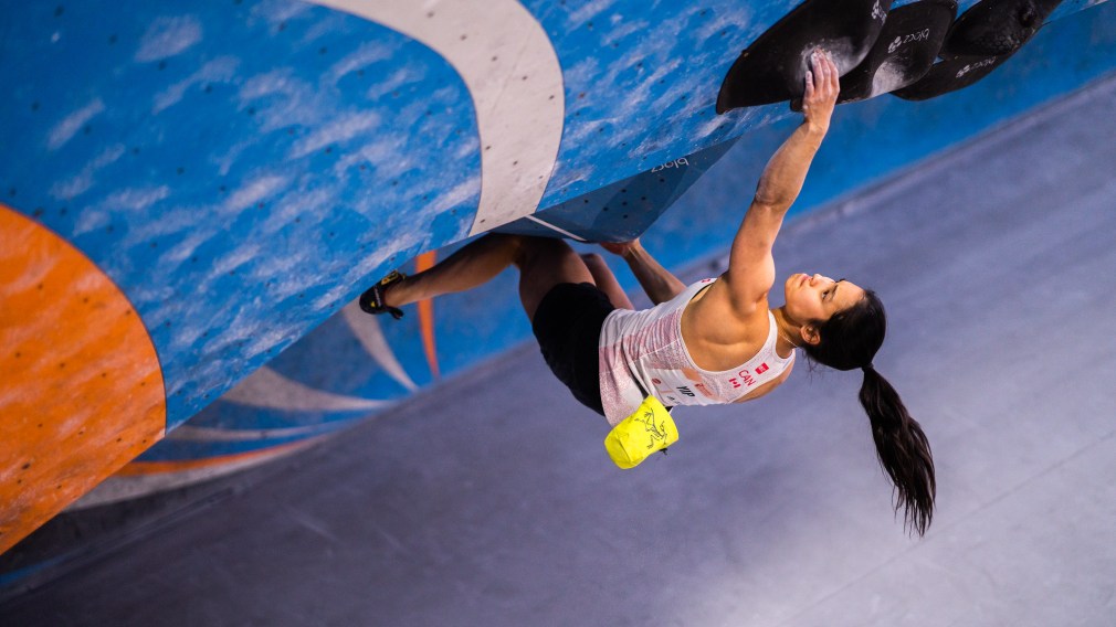 Alannah Yip climbs her way to victory at the 2020 IFSC Pan American Championships in Los Angeles.