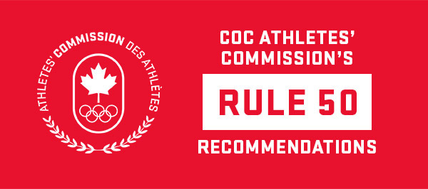 COC Athletes' Commission Rule 50 Recommendations