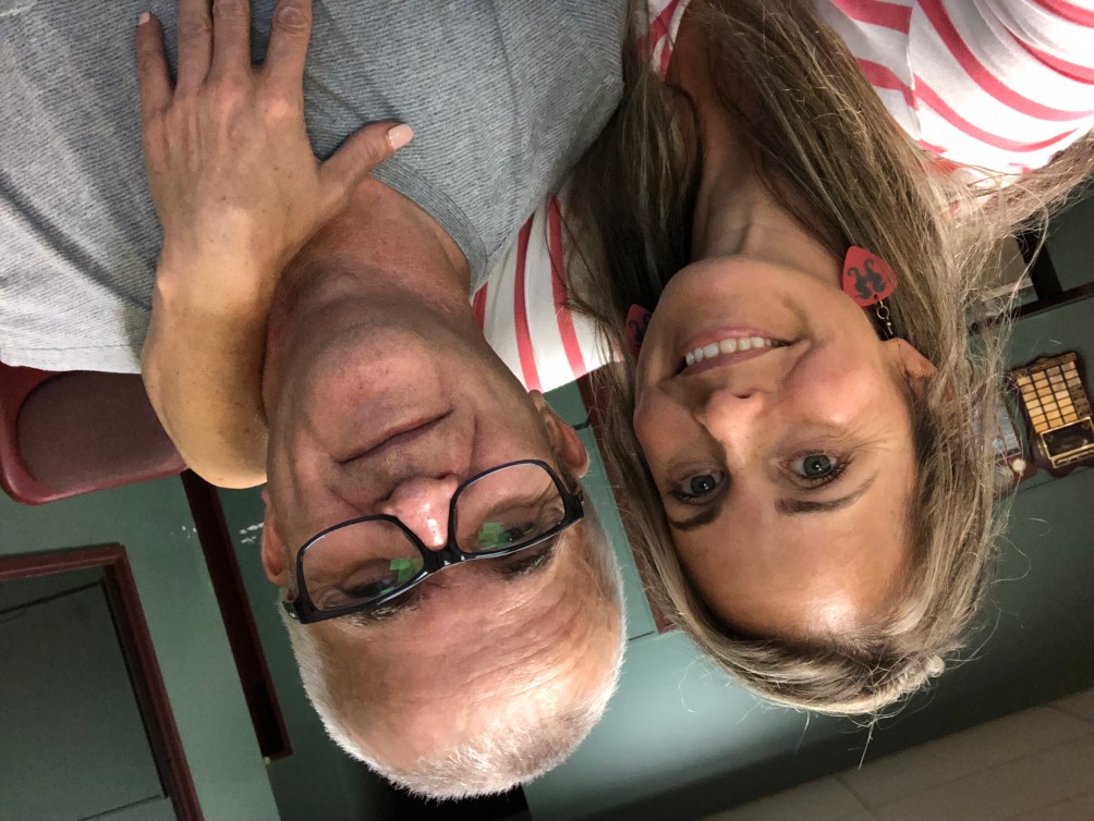Annie Pelletier poses with her brother Michel