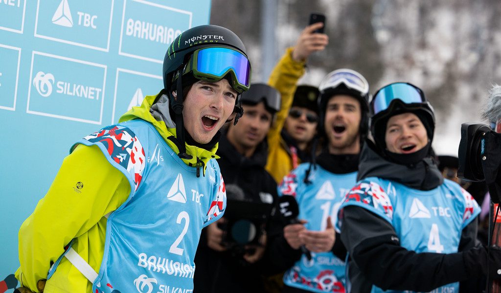 Brendan Mackay react to his gold medal.