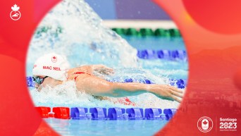 Maggie Mac Neil swimming