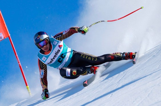 Erik Guay, à Lenzerheide, en Suisse, en 2013.