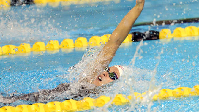 Hilary Caldwell aux Jeux panaméricains de 2015 à Toronto.