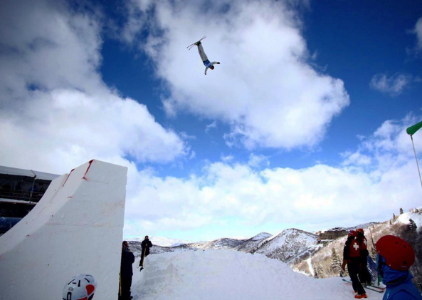 Olivier Rochon à l'entrainement (Photo : Ski acrobatique Canada)