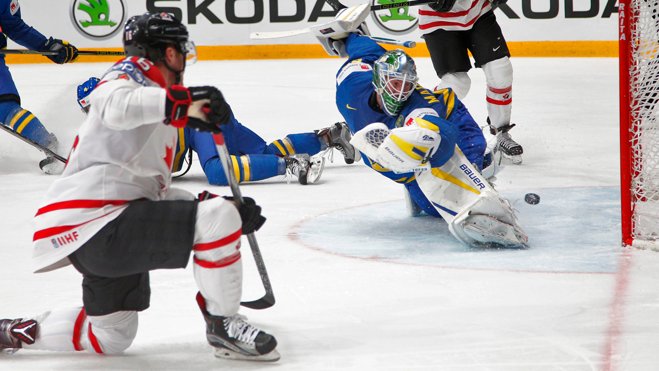 Max Domi au au Championnat du monde IIHF, le 19 mai 2016 (AP Photo/Dmitri Lovetsky)