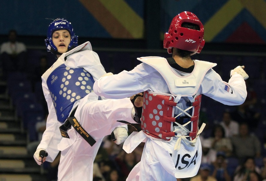 Melissa Pagnotta aux jeux panaméricains de Guadalajara, au Mexique, en 2011. (AP Photo/Martin Mejia)