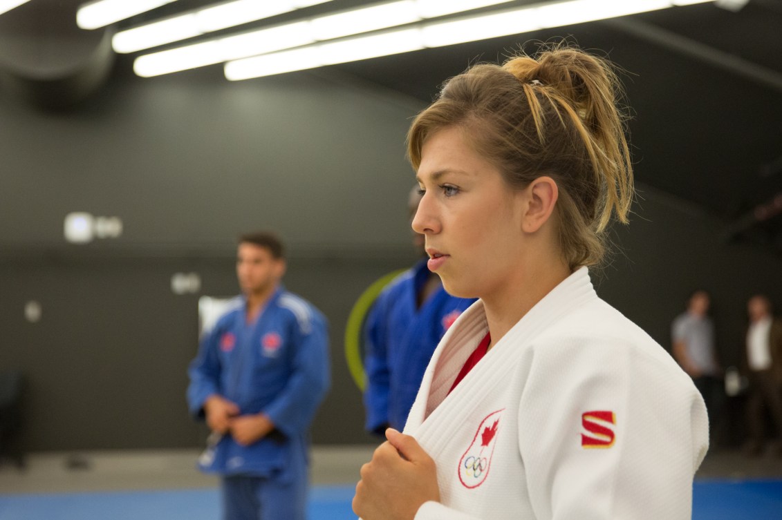 Catherine Beauchemin-Picard lors d'un entrainement à l'Institut national du sport du Québec, le 28 juin 2016.