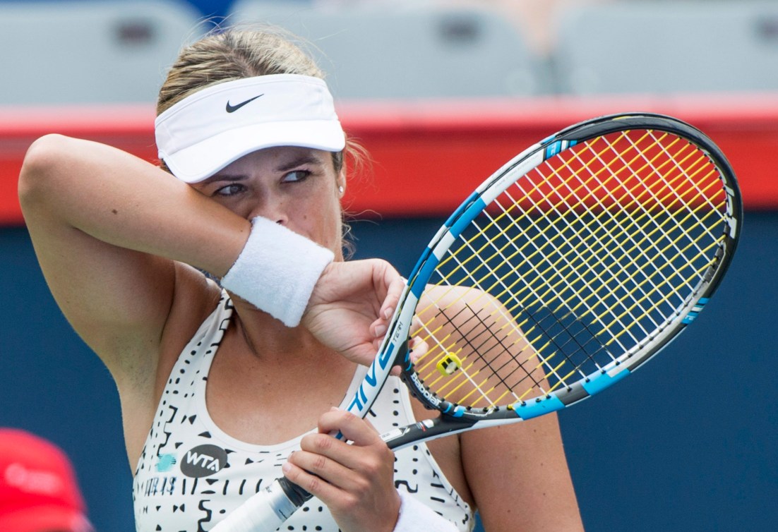  Aleksandra Wozniak a donné du fil à retordre à la 25e joueuse mondiale, l'Italienne Sara Errani. 