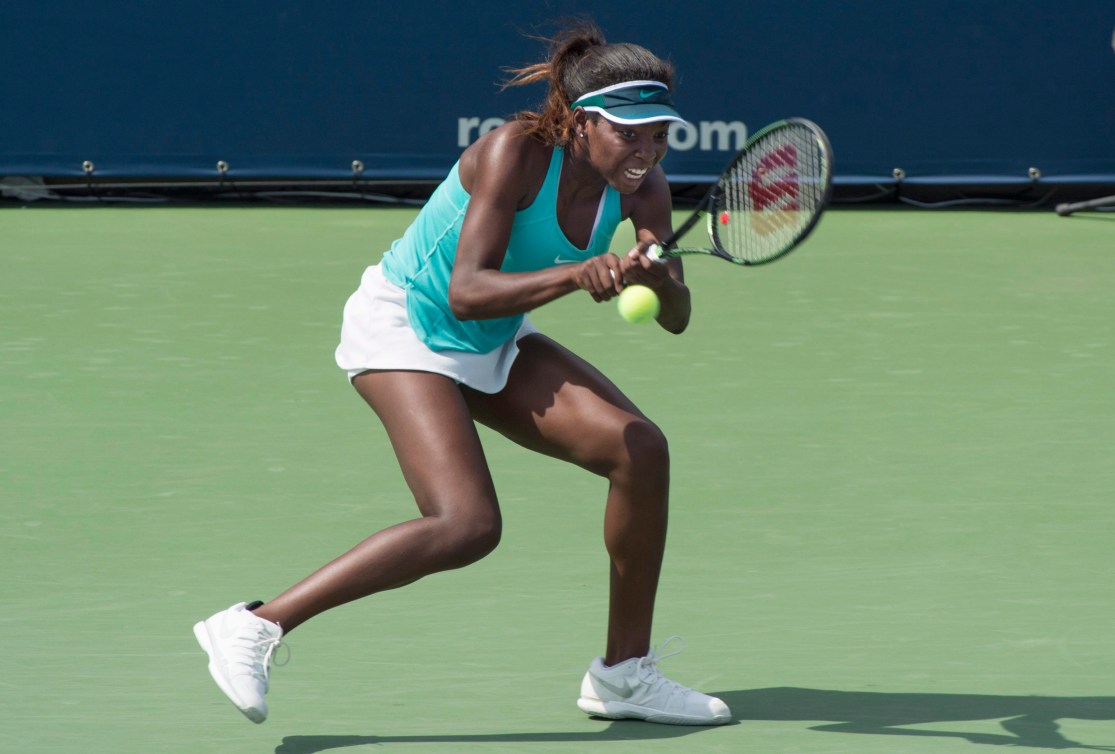 Françoise Abanda était sans complexes face à la 20e joueuse mondiale, Elina Svitolina.