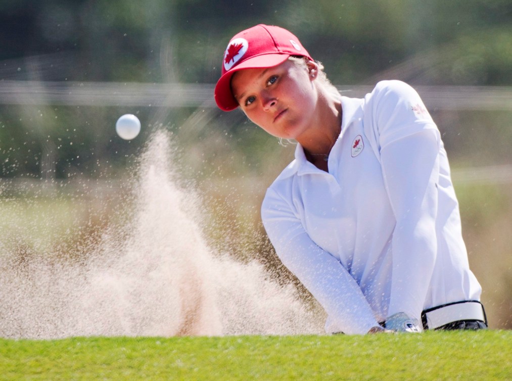 Brooke Henderson a entrepris son tournoi olympique mercredi.