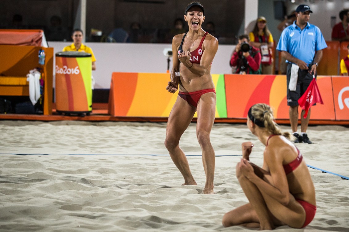 Kristina Valjas et Jamie Broder ont aisément remporté leur dernier match de la ronde préliminaire (COC Photo/David Jackson).