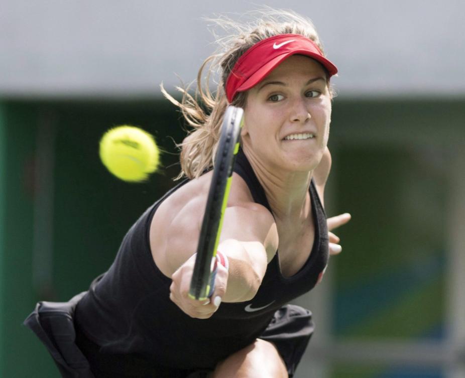 Eugenie Bouchard lors de son match contre Angelique Kerber aux Jeux olympiques de Rio, le 8 août 2016. (THE CANADIAN PRESS/Ryan Remiorz)