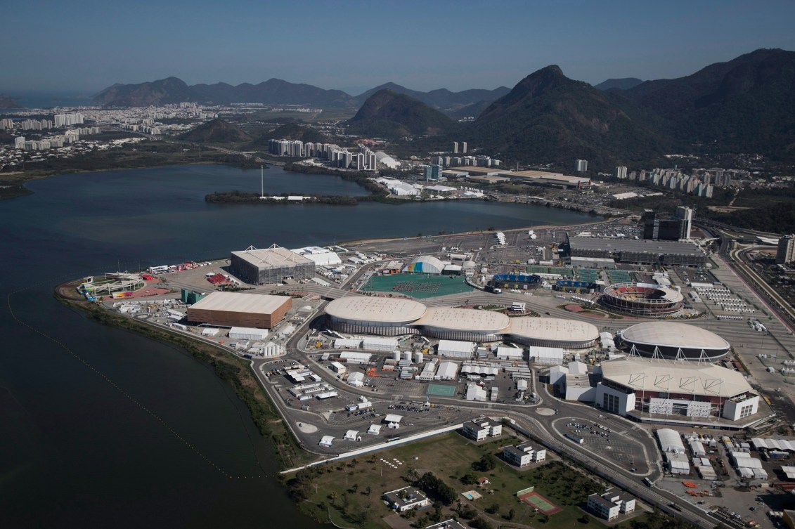 Vue aérienne du parc olympique de Rio 2019